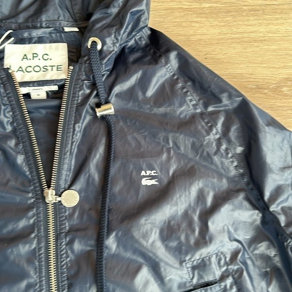 Lacoste x A.P.C. logo-print hooded jacket men’s medium - Picture 7 of 9
